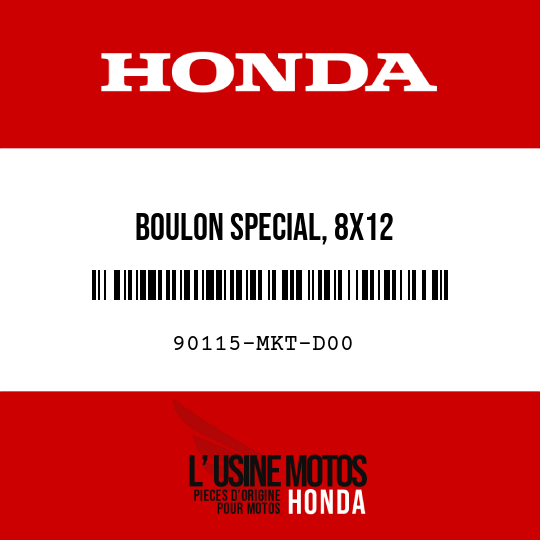 image de 90115-MKT-D00 BOULON SPECIAL, 8X12