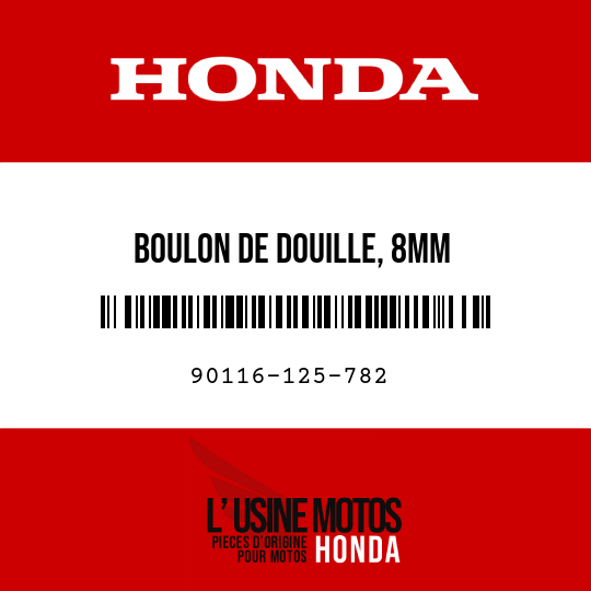 image de 90116-125-782 BOULON DE DOUILLE, 8MM