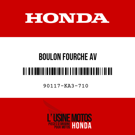 image de 90117-KA3-710 BOULON FOURCHE AV