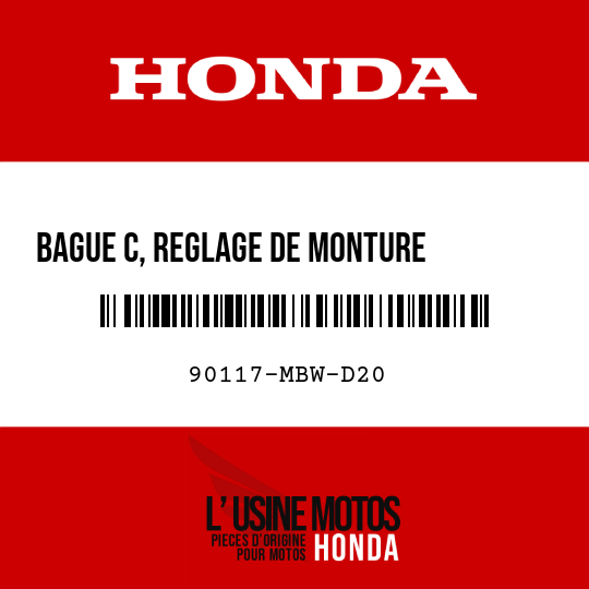 image de 90117-MBW-D20 BAGUE C, REGLAGE DE MONTURE                           MOTEUR