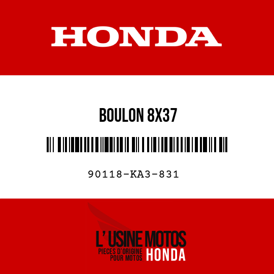 image de 90118-KA3-831 BOULON 8X37