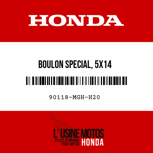 image de 90118-MGH-H20 BOULON SPECIAL, 5X14