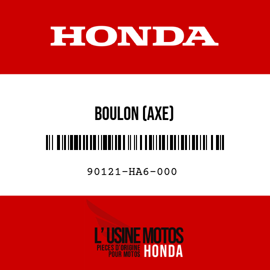 image de 90121-HA6-000 BOULON (AXE)