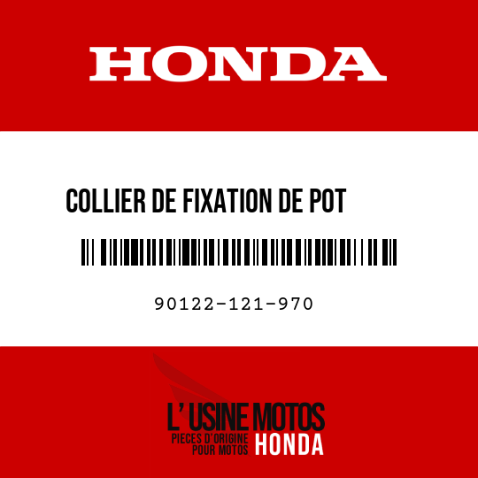 image de 90122-121-970 COLLIER DE FIXATION DE POT    ECHAPPEMENT