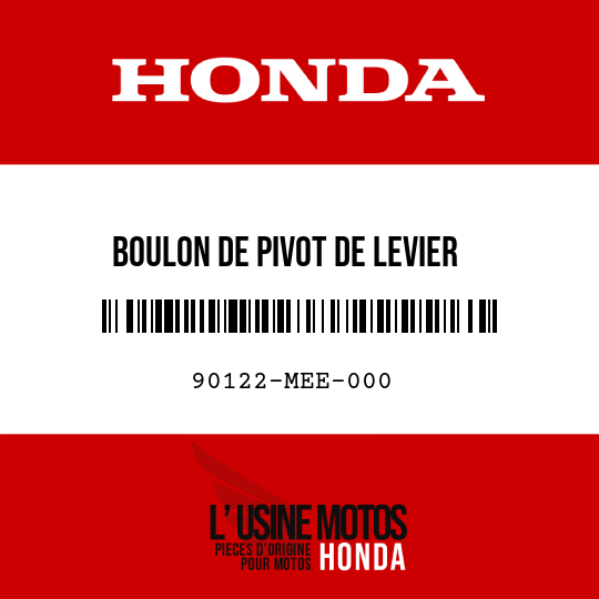 image de 90122-MEE-000 BOULON DE PIVOT DE LEVIER