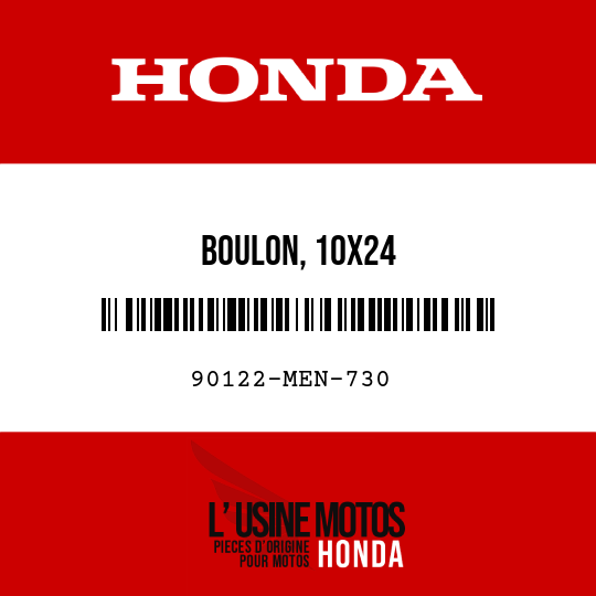 image de 90122-MEN-730 BOULON, 10X24
