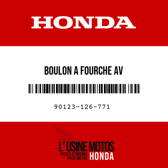 image de 90123-126-771 BOULON A FOURCHE AV