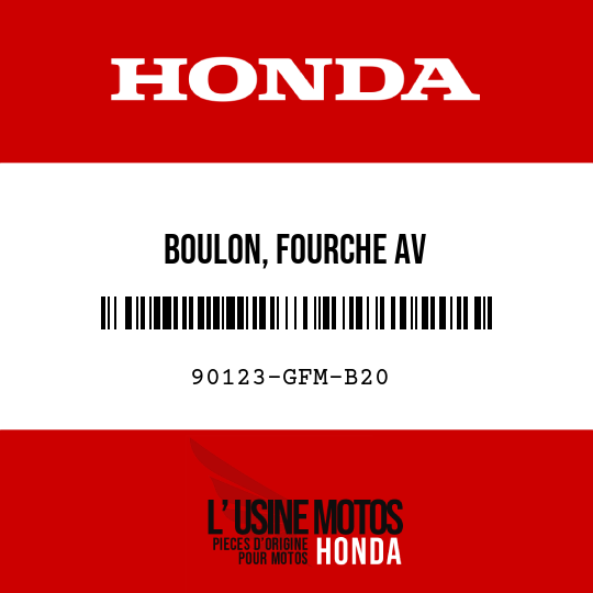 image de 90123-GFM-B20 BOULON, FOURCHE AV