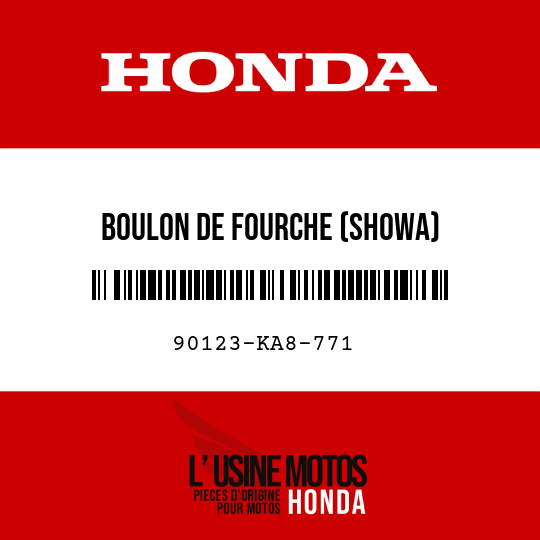 image de 90123-KA8-771 BOULON DE FOURCHE (SHOWA)