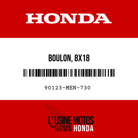 image de 90123-MEN-730 BOULON, 8X18
