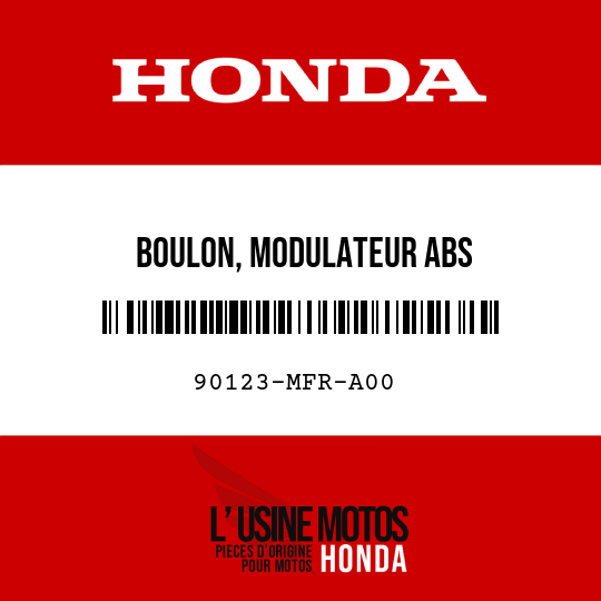 image de 90123-MFR-A00 BOULON, MODULATEUR ABS