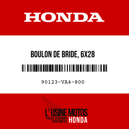 image de 90123-VA4-800 BOULON DE BRIDE, 6X28