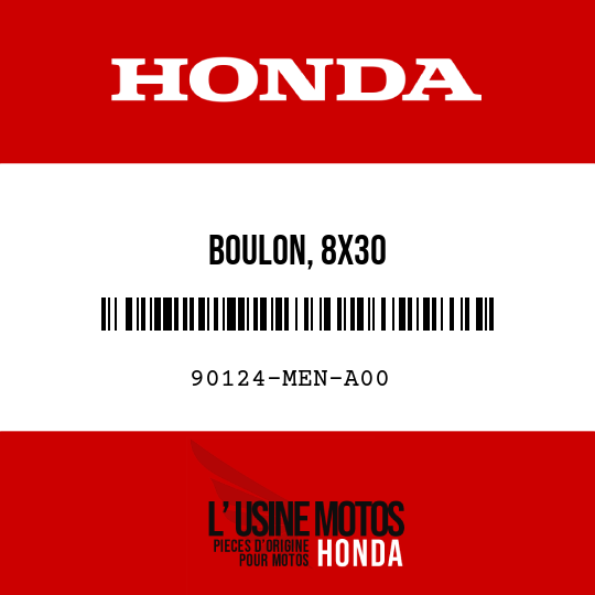 image de 90124-MEN-A00 BOULON, 8X30
