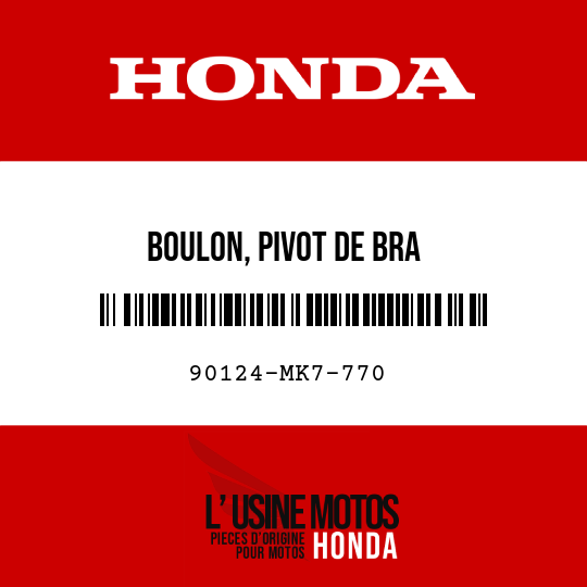 image de 90124-MK7-770 BOULON, PIVOT DE BRA