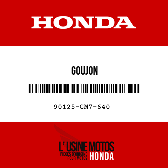 image de 90125-GM7-640 GOUJON