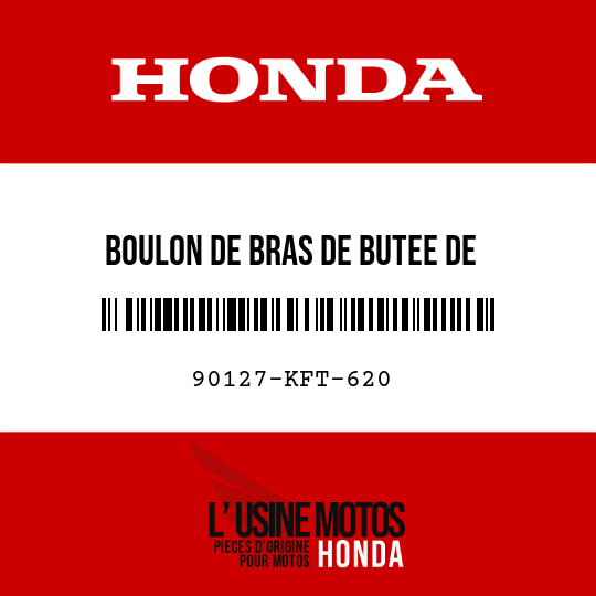 image de 90127-KFT-620 BOULON DE BRAS DE BUTEE DE