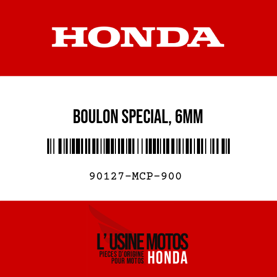 image de 90127-MCP-900 BOULON SPECIAL, 6MM