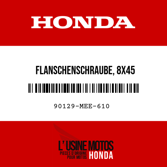 image de 90129-MEE-610 FLANSCHENSCHRAUBE, 8X45
