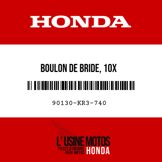 image de 90130-KR3-740 BOULON DE BRIDE, 10X