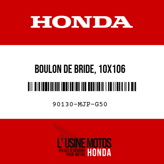 image de 90130-MJP-G50 BOULON DE BRIDE, 10X106