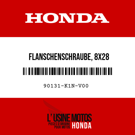 image de 90131-K1N-V00 FLANSCHENSCHRAUBE, 8X28