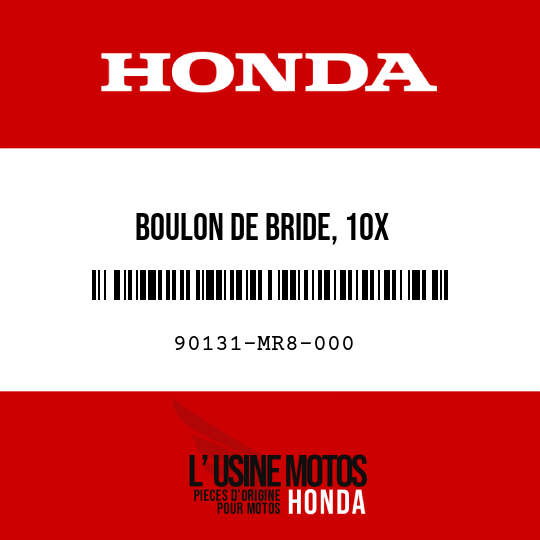 image de 90131-MR8-000 BOULON DE BRIDE, 10X