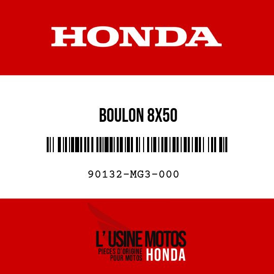 image de 90132-MG3-000 BOULON 8X50