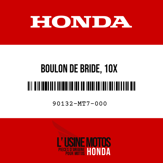 image de 90132-MT7-000 BOULON DE BRIDE, 10X