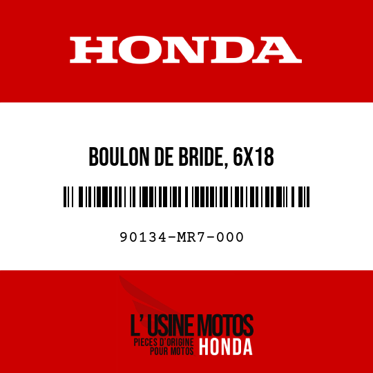 image de 90134-MR7-000 BOULON DE BRIDE, 6X18