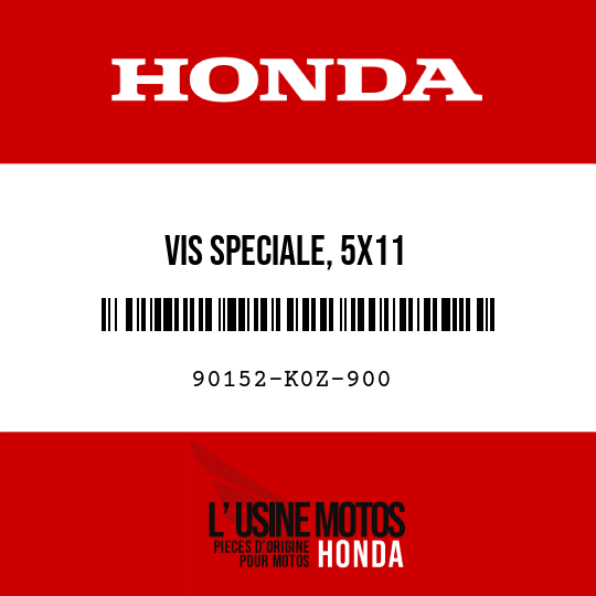 image de 90152-K0Z-900 VIS SPECIALE, 5X11