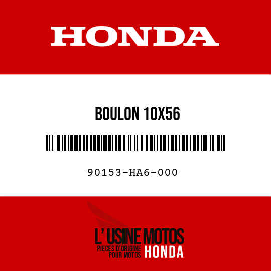 image de 90153-HA6-000 BOULON 10X56