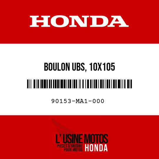 image de 90153-MA1-000 BOULON UBS, 10X105