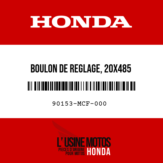 image de 90153-MCF-000 BOULON DE REGLAGE, 20X485