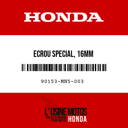 image de 90153-MN5-003 ECROU SPECIAL, 16MM