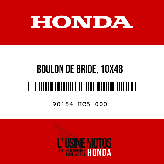 image de 90154-HC5-000 BOULON DE BRIDE, 10X48