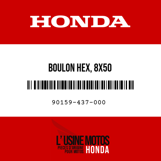 image de 90159-437-000 BOULON HEX, 8X50