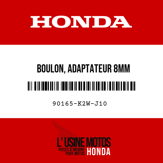 image de 90165-K2W-J10 BOULON, ADAPTATEUR 8MM