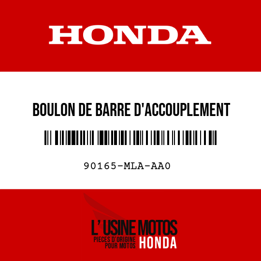 image de 90165-MLA-AA0 BOULON DE BARRE D'ACCOUPLEMENT