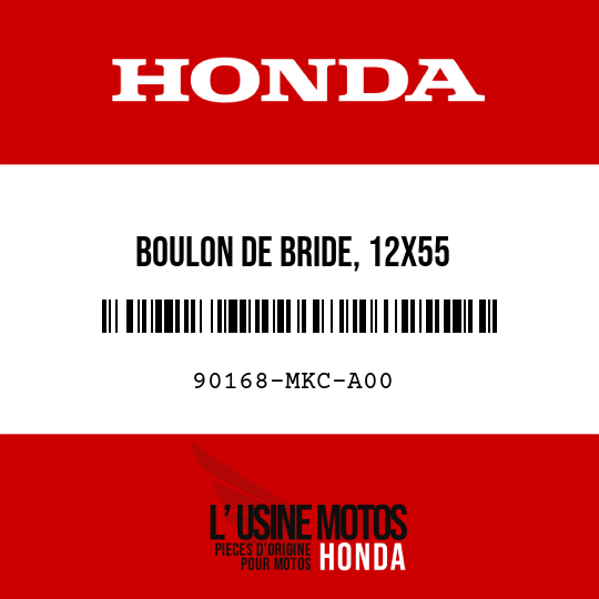 image de 90168-MKC-A00 BOULON DE BRIDE, 12X55
