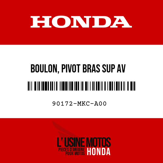 image de 90172-MKC-A00 BOULON, PIVOT BRAS SUP AV