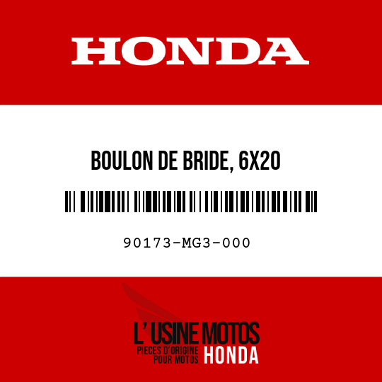 image de 90173-MG3-000 BOULON DE BRIDE, 6X20