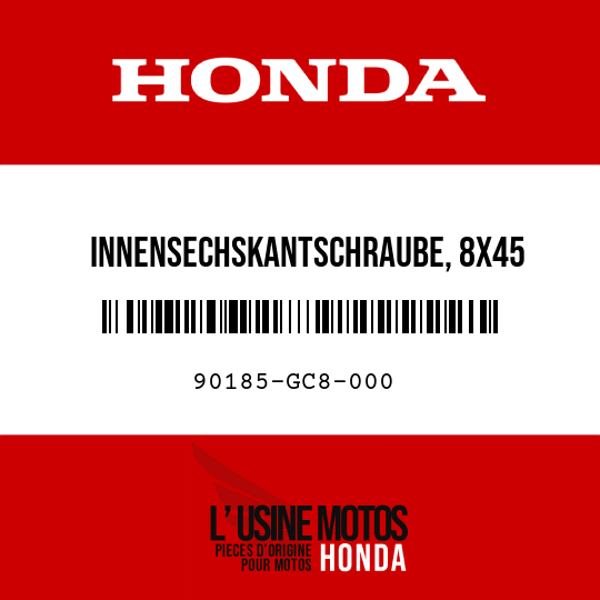 image de 90185-GC8-000 INNENSECHSKANTSCHRAUBE, 8X45