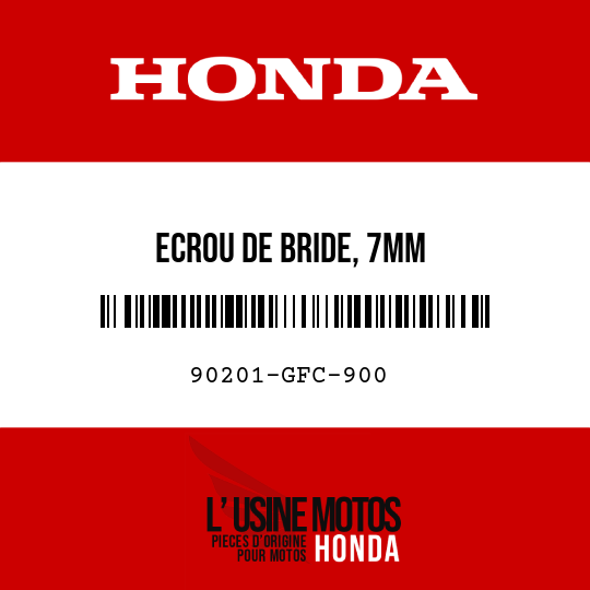 image de 90201-GFC-900 ECROU DE BRIDE, 7MM