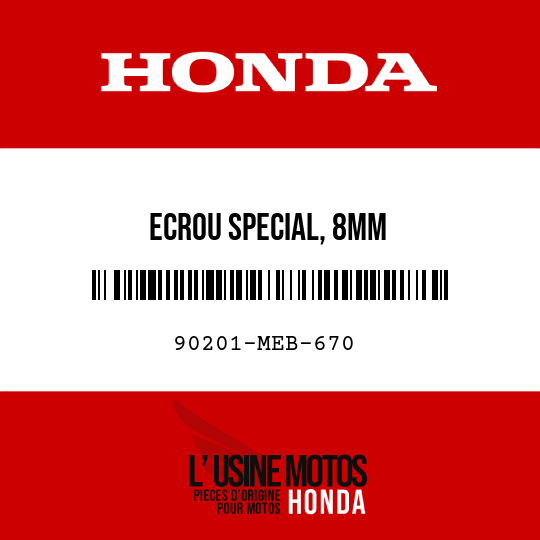 image de 90201-MEB-670 ECROU SPECIAL, 8MM