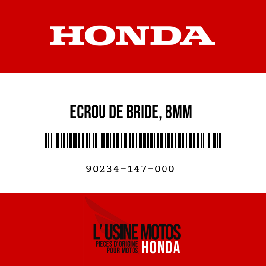 image de 90234-147-000 ECROU DE BRIDE, 8MM