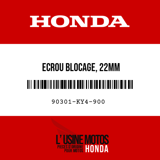 image de 90301-KY4-900 ECROU BLOCAGE, 22MM