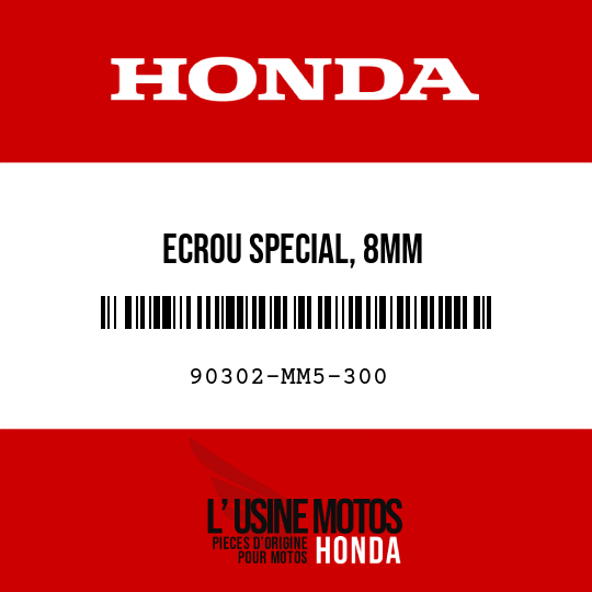 image de 90302-MM5-300 ECROU SPECIAL, 8MM