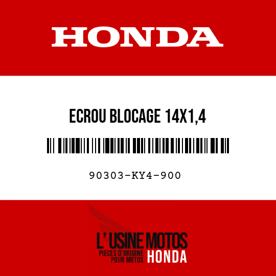 image de 90303-KY4-900 ECROU BLOCAGE 14X1,4