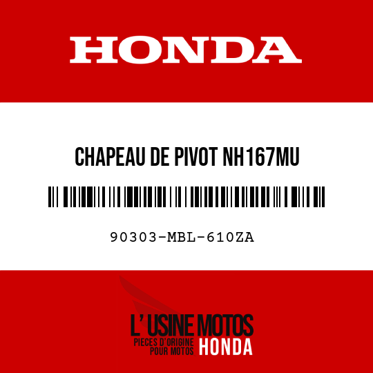 image de 90303-MBL-610ZA CHAPEAU DE PIVOT NH167MU 