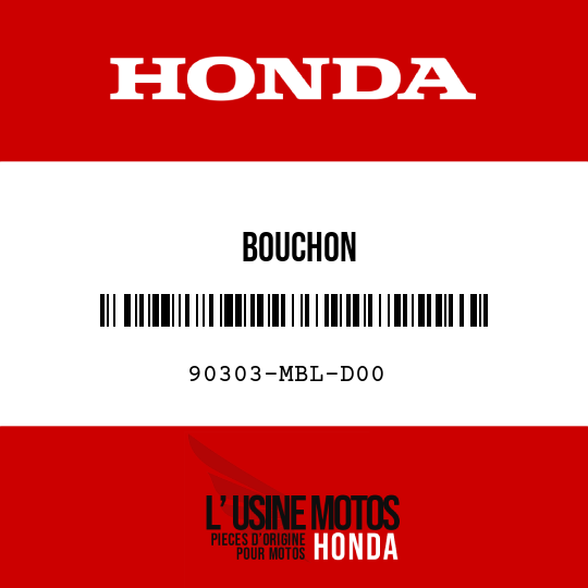 image de 90303-MBL-D00 BOUCHON